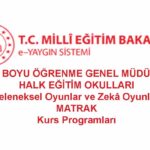 M.E.B  Hayat Boyu Öğrenme Genel Müdürlüğü  Matrak Kurs Modülleri